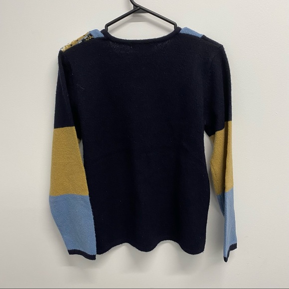 VINTAGE WOOL COLOUR BLOCK SWEATER - Picture 6 of 7